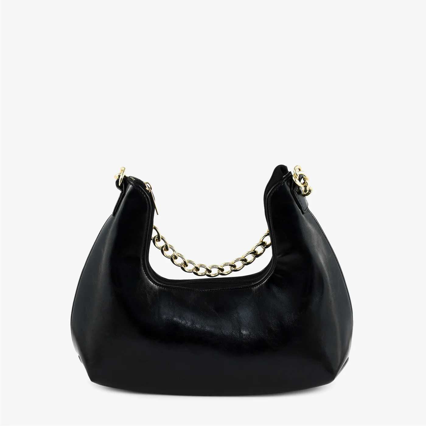 Black Leather Hand Bag