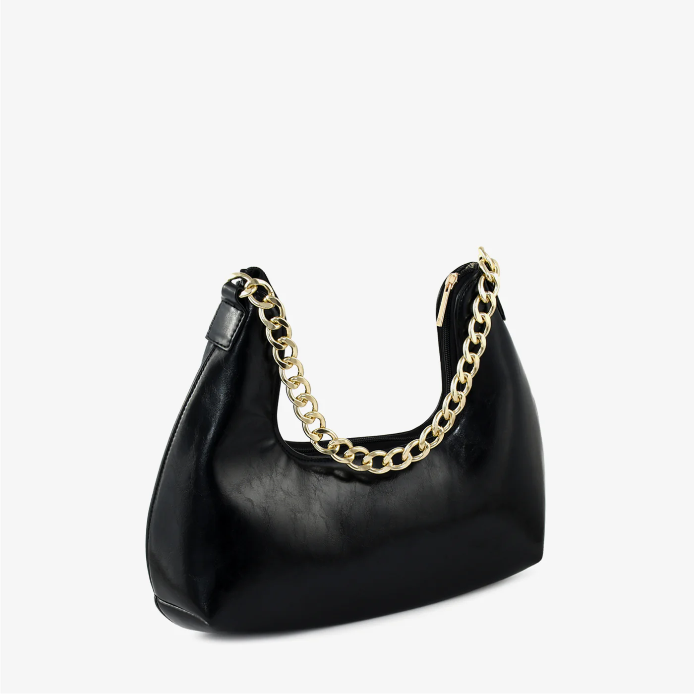 Black Leather Hand Bag - Image 2